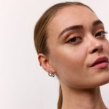 Classic Creoler Sølvfarvet 12mm