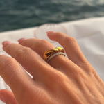 Wind Classic Loop Ring 18K Guldbelagt