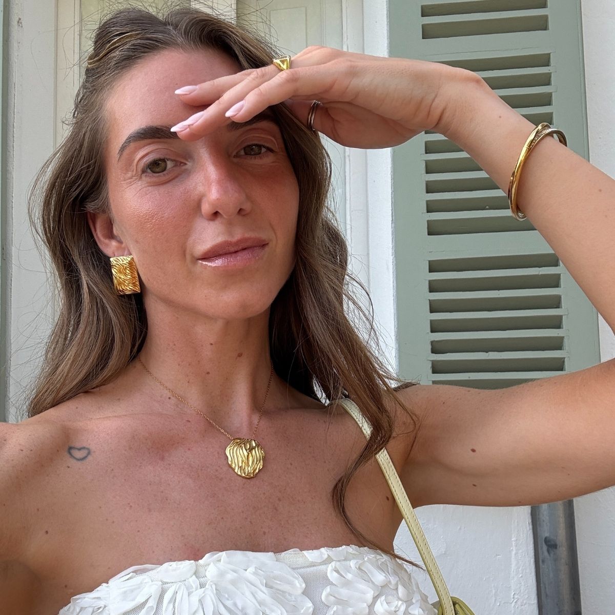 Wind Tide Halskæde 18K Guldbelagt