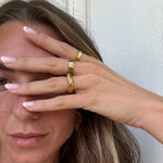 Wind Loop Ring 18K Guldbelagt