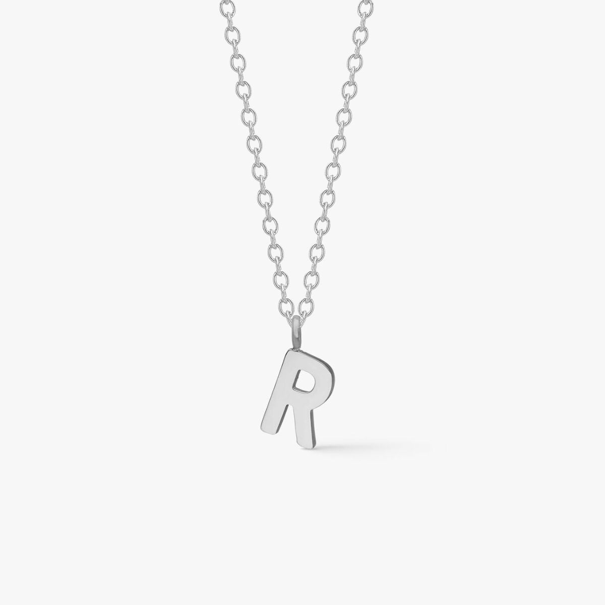 Classic Letter Necklace Silver-coloured