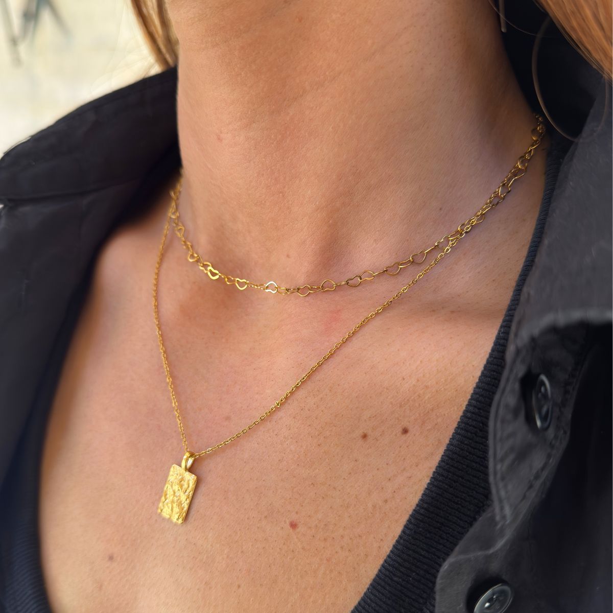 Heart Eternity Halskæde 18K Guldbelagt