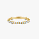 Krystal Band Ring 18K Guldbelagt 2mm