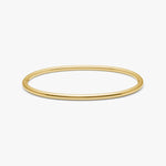 Oval Dome Bangle Lille 18K Guldbelagt