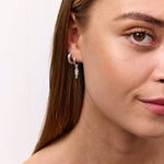 Classic Creoler Scoria Rock 925S Sølvbelagt 10mm