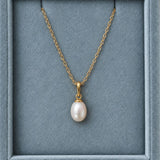 Classic Perle Vedhæng 7mm 18K Guldbelagt