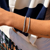 Tennis Luxe Sæt 18K Guldbelagt 3mm