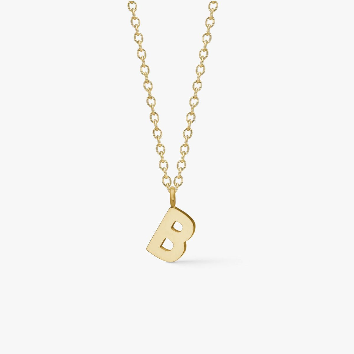 Classic Letter Necklace 18K Gold Plated