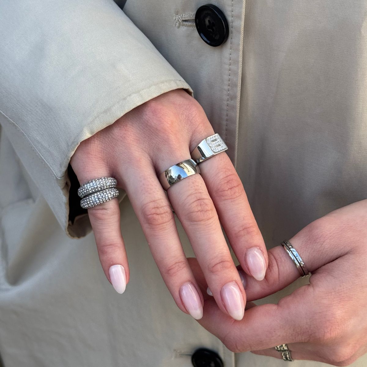 Classic Band Ring Sølvfarvet 8mm