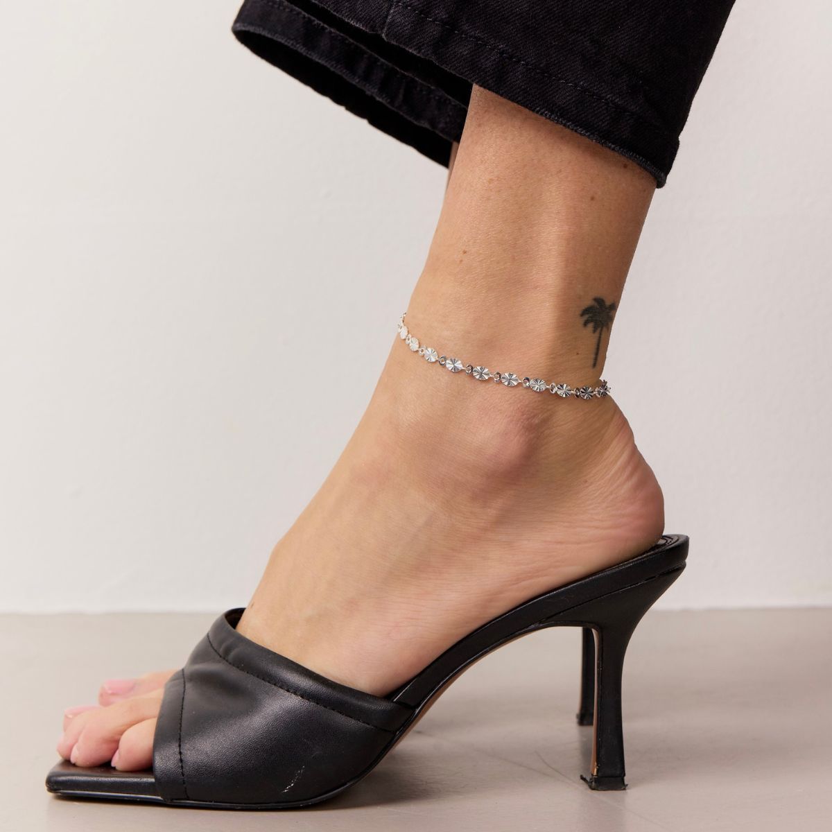 Sun Kiss Ankelkæde 925S Sølvbelagt