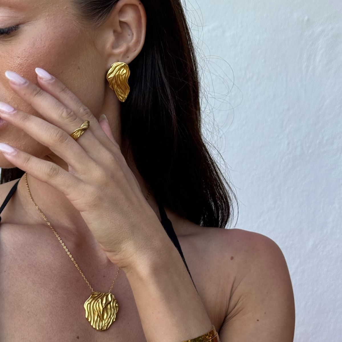 Wind Loop Ring 18K Guldbelagt