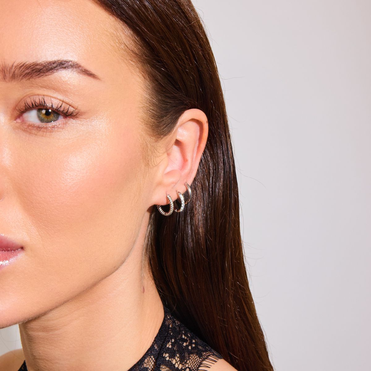 Classic Twist Creol Sølvfarvet 10mm