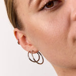 Classic Creoler Sølvfarvet 20mm