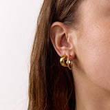 Melted Hoops 18K Guldbelagt Stor