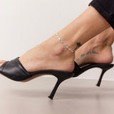 Sun Kiss Ankelkæde 925S Sølvbelagt