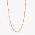 Twisted Kæde Sæt 18K Guldbelagt