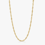 Twisted Kæde Sæt 18K Guldbelagt