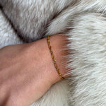 Twisted Kæde Sæt 18K Guldbelagt