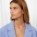 Flad Slange Sæt 18K Guldbelagt 2mm