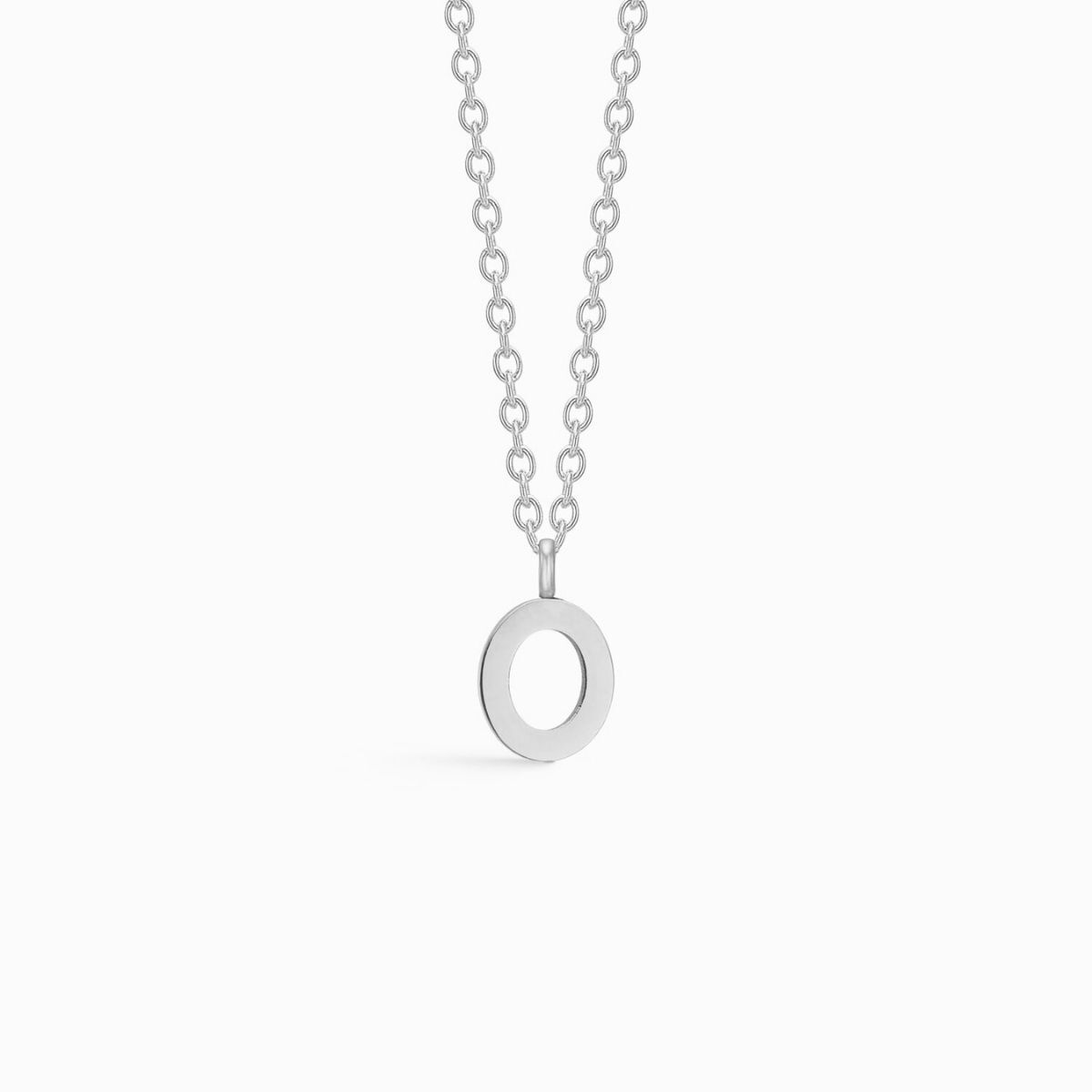 Classic Letter Necklace Silver-coloured