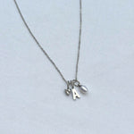 Heart Krystal Halskæde Sølvfarvet