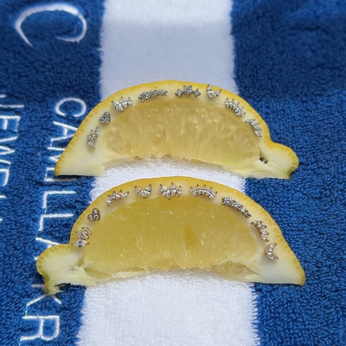 Sparkle Krystal Stud Øreringe Sølvfarvet