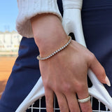 Tennis Luxe Armbånd 18K Guldbelagt 3mm