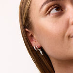 Classic Creoler Scoria Rock 925S Sølvbelagt 10mm