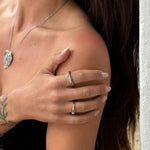 Wind Loop Ring Sølvfarvet