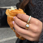 Eternity Krystal Ring 18K Guldbelagt