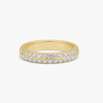 Krystal Band Ring 18K Guldbelagt 4mm
