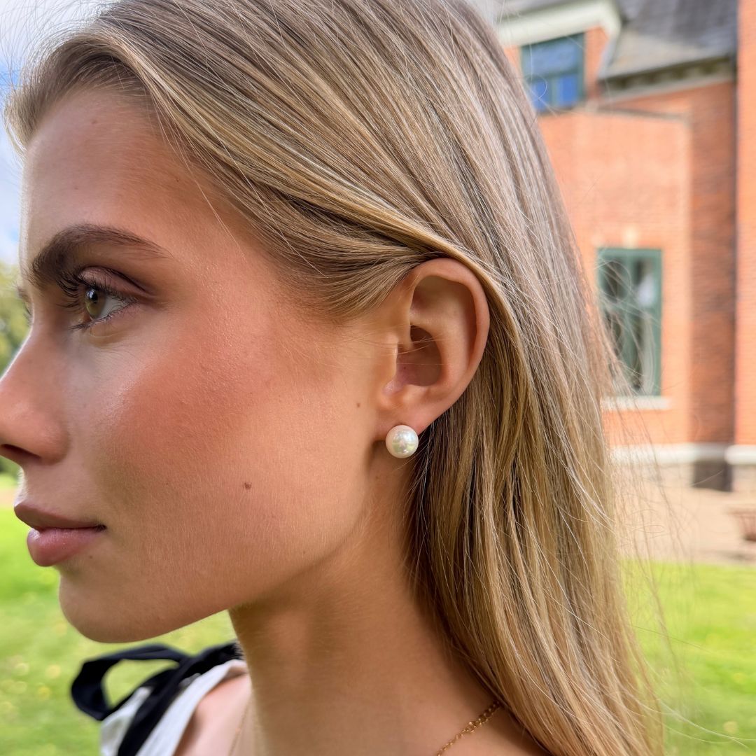 Classic Perle Stud Øreringe 10mm