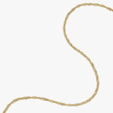 Twisted Kæde Sæt 18K Guldbelagt