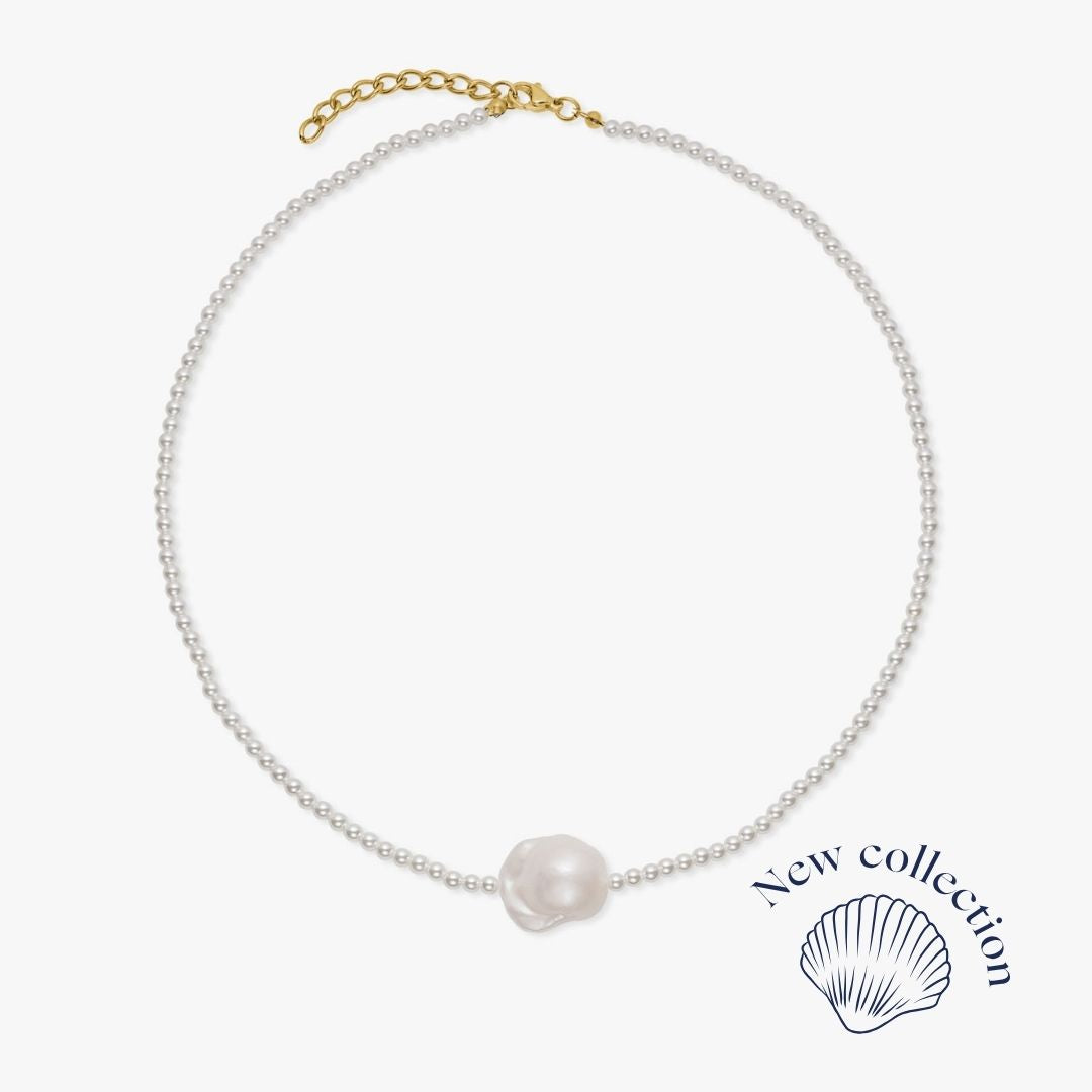 Classic Barok Perle Halskæde 3mm