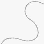 Twisted Kæde Sæt Sølvfarvet