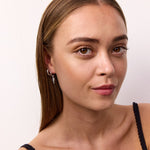 Classic Creoler Scoria Rock 925S Sølvbelagt 10mm