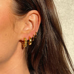 Classic Dome Hoops 18K Guldbelagt 15mm