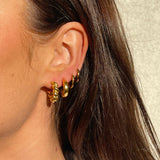 Classic Dome Hoops 18K Guldbelagt 15mm