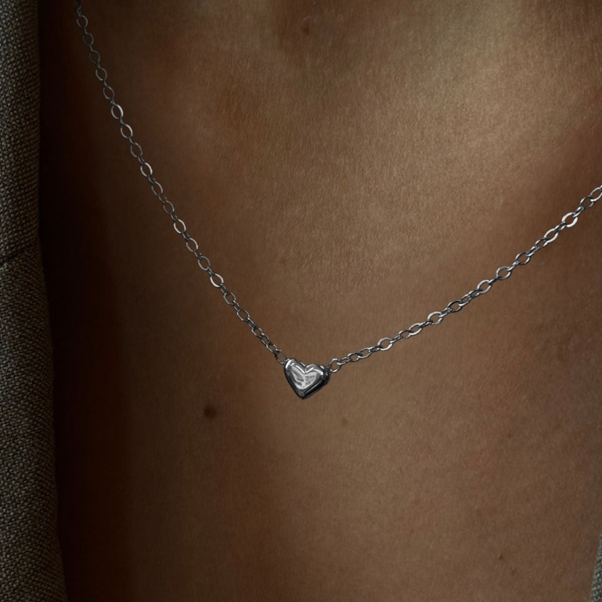 Heart Krystal Creoler 18K Guldbelagt Stor