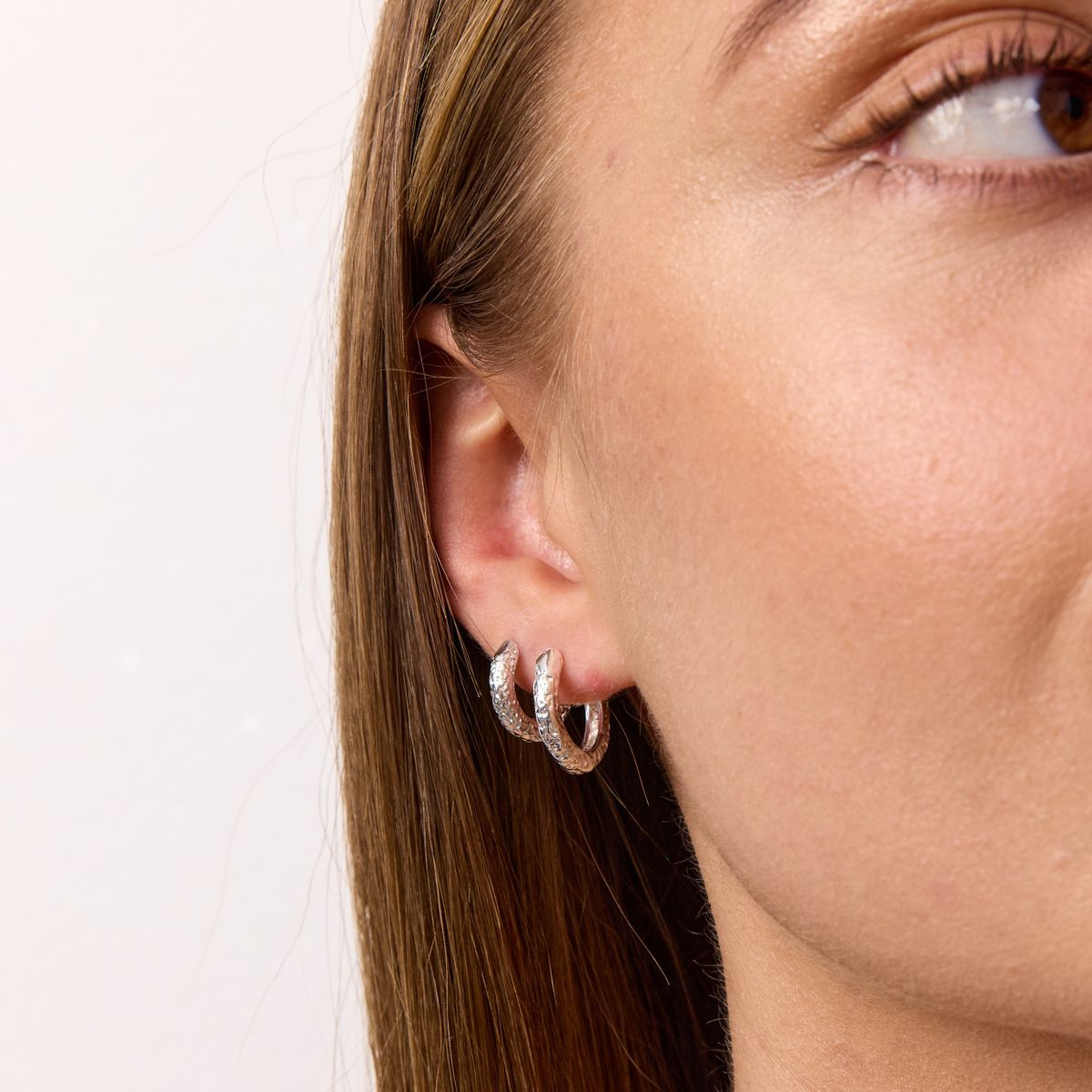 Scoria Creoler 925S Sølvbelagt 12mm