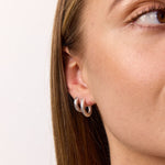 Scoria Creoler 925S Sølvbelagt 12mm