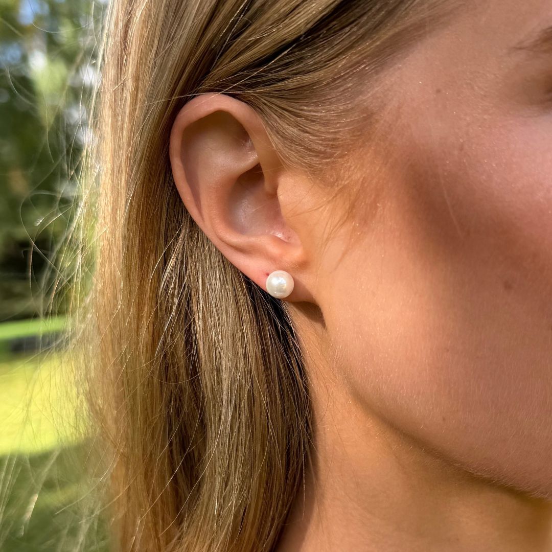 Classic Perle Stud Øreringe 7mm