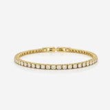 Tennis Luxe Armbånd 18K Guldbelagt 3mm