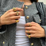 Twist Dome Ring 18K Guldbelagt