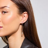 Krystal Teardrop Øreringe Sølvfarvet