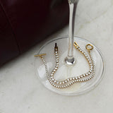 Tennis Krystal Armbånd 18K Guldbelagt 2mm