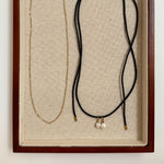 7mm guldbelagt perle vedhæng 