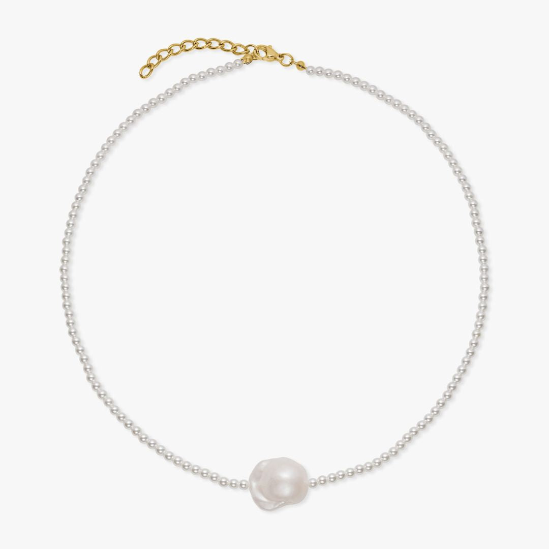 Classic Barok Perle Halskæde 3mm