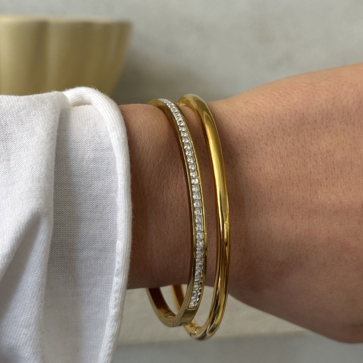 Bangle Sæt 18K Guldbelagt