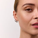 Classic Creoler Sølvfarvet 12mm